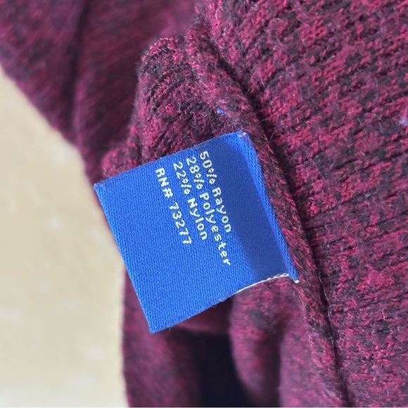 Apt. 9 Women's Crew Neck Sweater - Burgundy - Picture 5 of 8